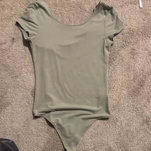 Light green tie back American eagle body suit